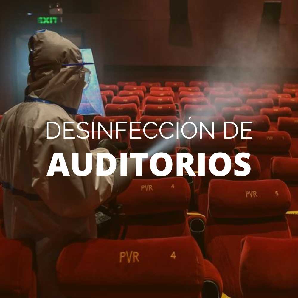 Desinfección de auditorios